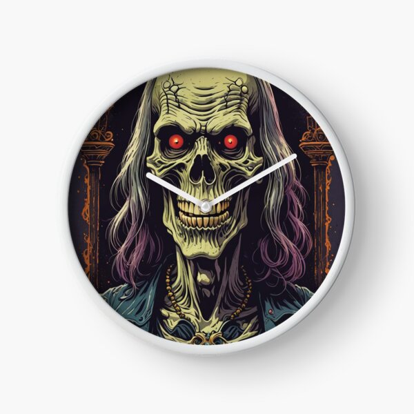 Crypt Keeper Clocks for Sale | Redbubble