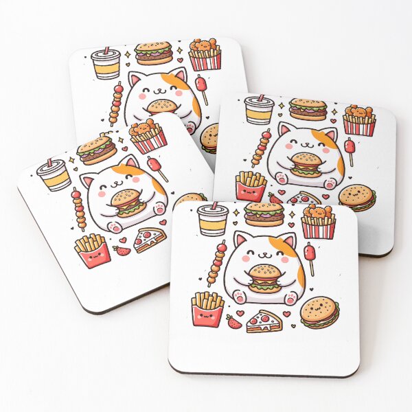 Item preview, Cute Kwaii Cheese Burger, Pizza, Hot Dog, Fastfood   designed and sold by Logiamerch.