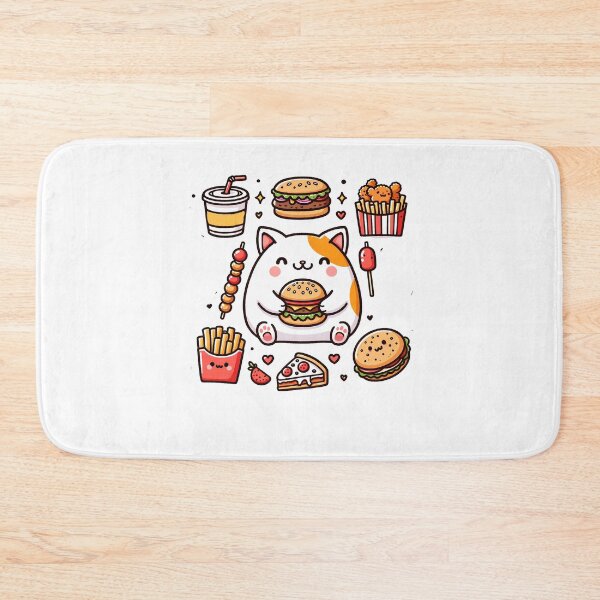 Item preview, Cute Kwaii Cheese Burger, Pizza, Hot Dog, Fastfood   designed and sold by Logiamerch.