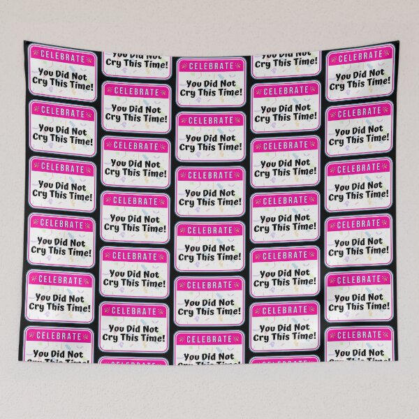 Item preview, CELEBRATE:  You Did Not Cry This Time! - funny celebration signs designed and sold by DesignsFromTW-S.