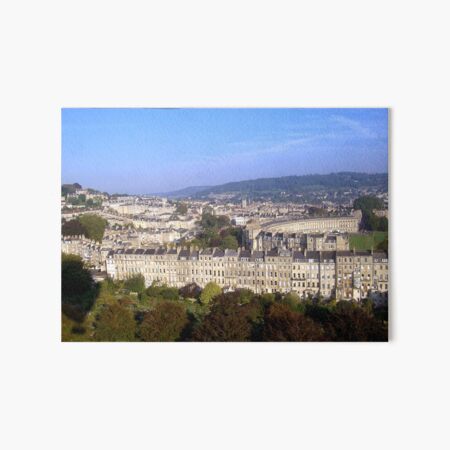 Aerial Image of Bath, Somerset, UK Art Board Print