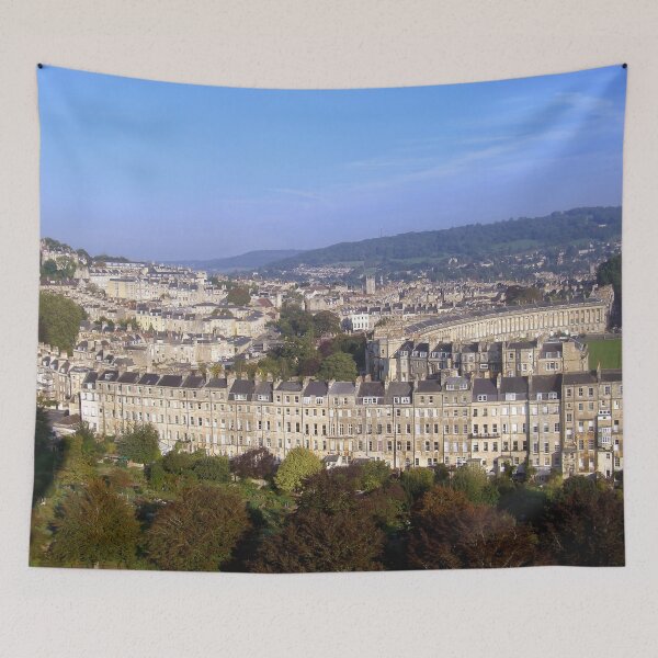 Item preview, Aerial Image of Bath, Somerset, UK  designed and sold by FOLK ART FUSION.