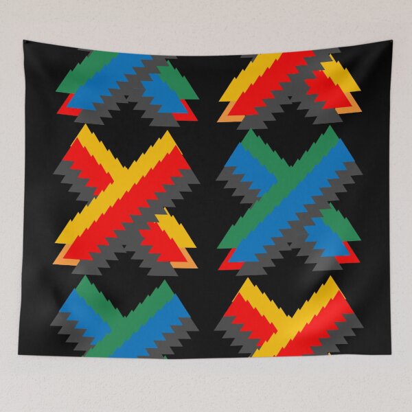 Item preview, Jagged Xs - Colorful Artistic Pattern Design designed and sold by signshirtz.