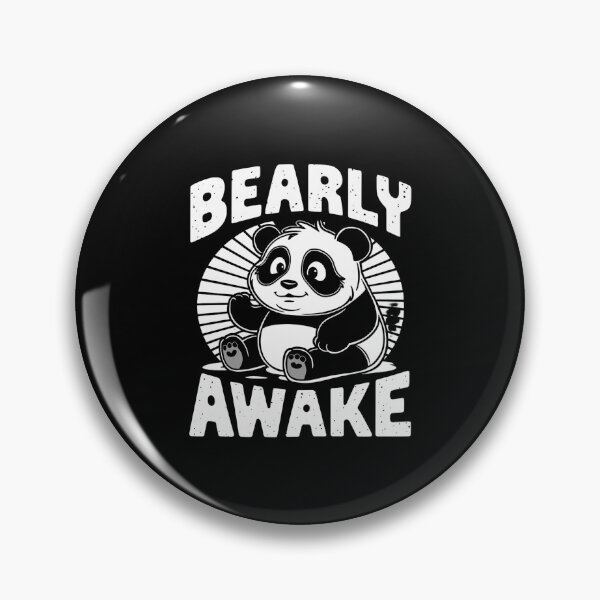 Item preview, Bearly Awake Tired Panda designed and sold by Haji  Kamora.