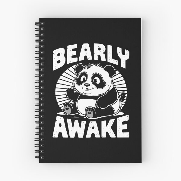 Item preview, Bearly Awake Tired Panda designed and sold by Haji  Kamora.