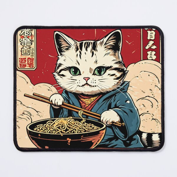 Item preview, ramen cat designed and sold by Catophile.