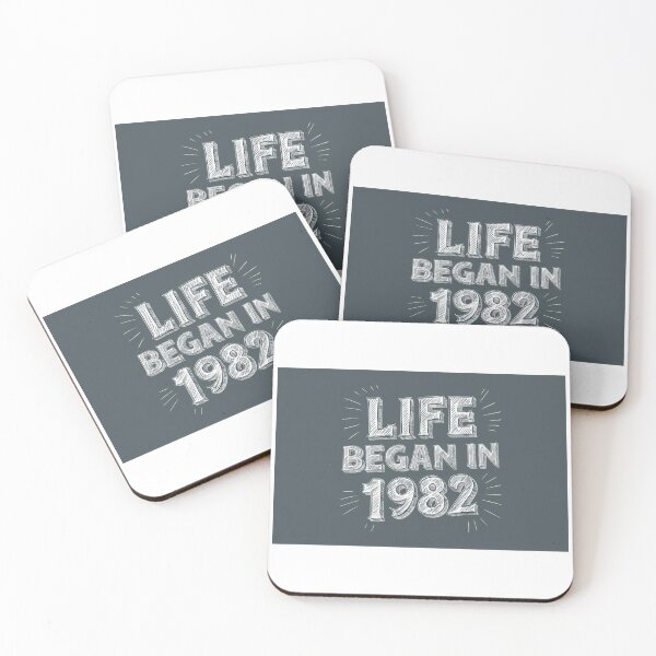 Item preview, Life Began in 1982 - Retro Vibes designed and sold by Colorful-Garden.