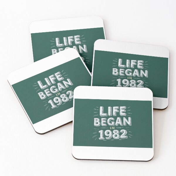 Item preview, Life Began in 1982 - Retro Vibes designed and sold by Colorful-Garden.