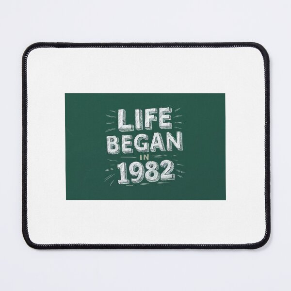 Item preview, Life Began in 1982 - Retro Vibes designed and sold by Colorful-Garden.