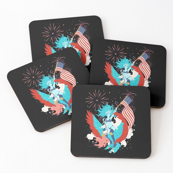 Item preview, Lady Liberty On An Eagle, Statue Of Liberty 4th Of July designed and sold by cellsdividing.