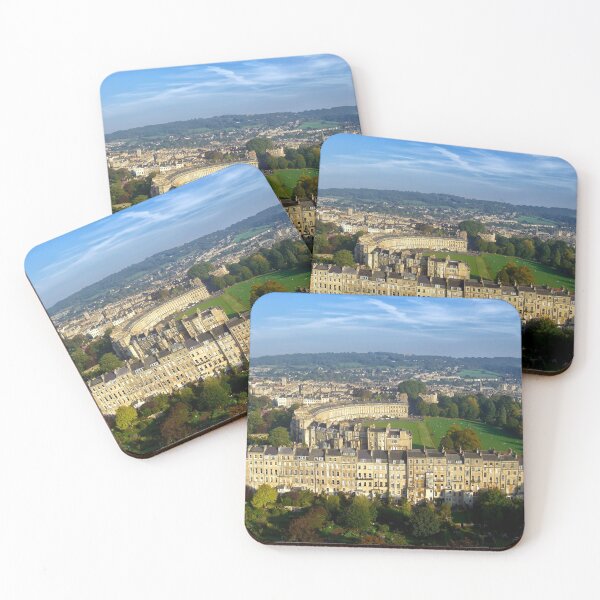 Item preview, Marlborough Buildings - Aerial Image of Bath, Somerset, UK designed and sold by FOLK ART FUSION by heidiannemorris.