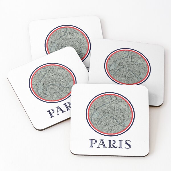 Item preview, City map design of " Paris " framed with the Frensh flag. And the City name. designed and sold by HEMRO.
