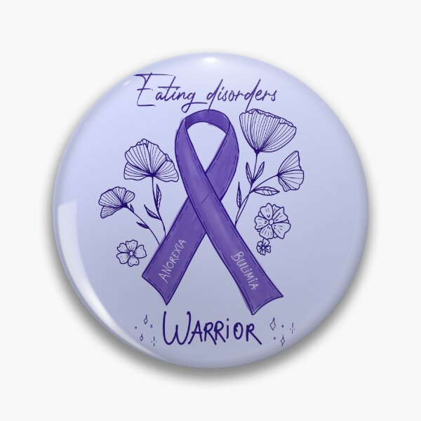 Item preview, "Eating Disorder warrior" purple healing ribbon / Mental health  designed and sold by SakuraYoruki.