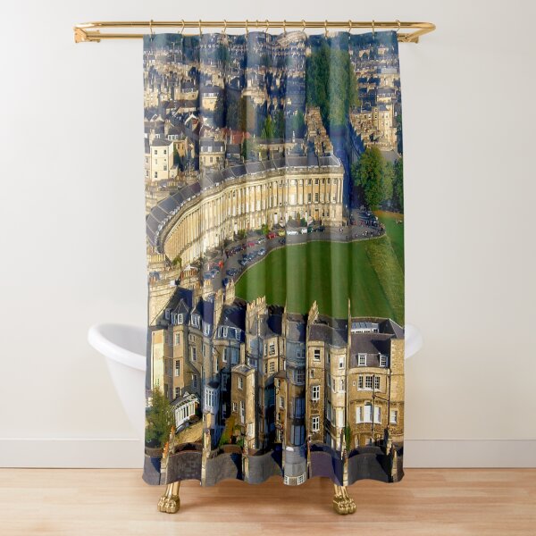 Item preview, Royal Crescent - Aerial Image of Bath, Somerset, UK  designed and sold by FOLK ART FUSION by heidiannemorris.