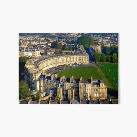 Royal Crescent - Aerial Image of Bath, Somerset, UK Art Board Print