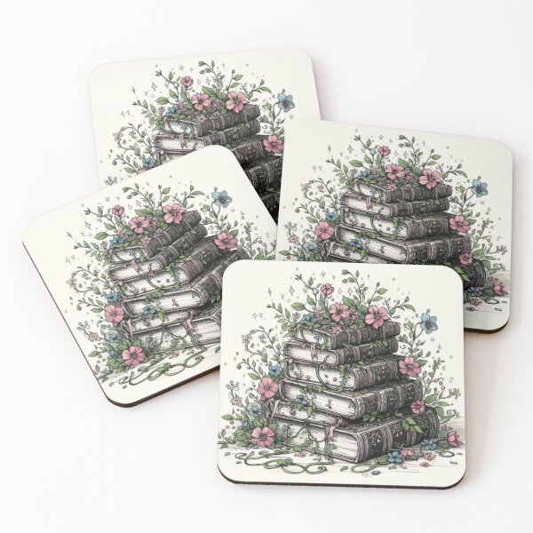 Item preview, Overgrown Books Stack designed and sold by EmberlyDawn.