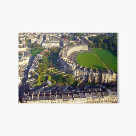Royal Crescent - Aerial Image of Bath, Somerset, UK Art Board Print