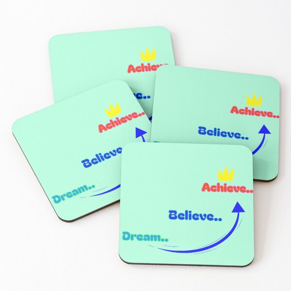 Item preview, Dream Believe Achieve Motivational Quote designed and sold by JJMasters.