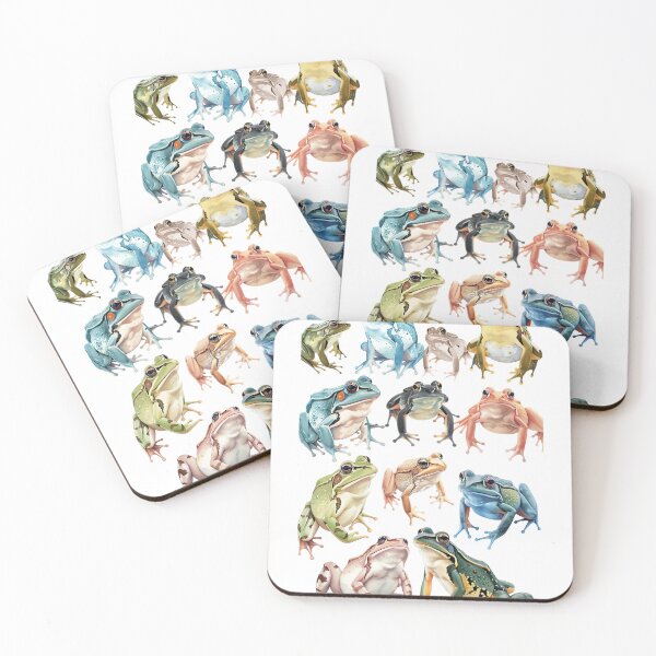 Item preview, Set frogs v1 designed and sold by Stickio.