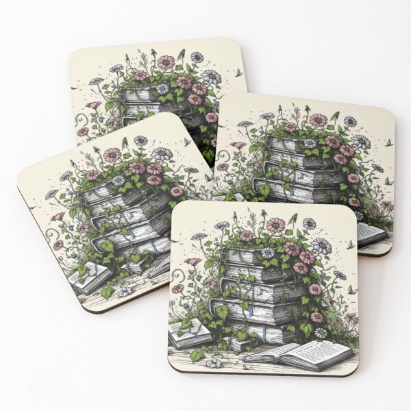 Item preview, Overgrown Book Stack designed and sold by EmberlyDawn.