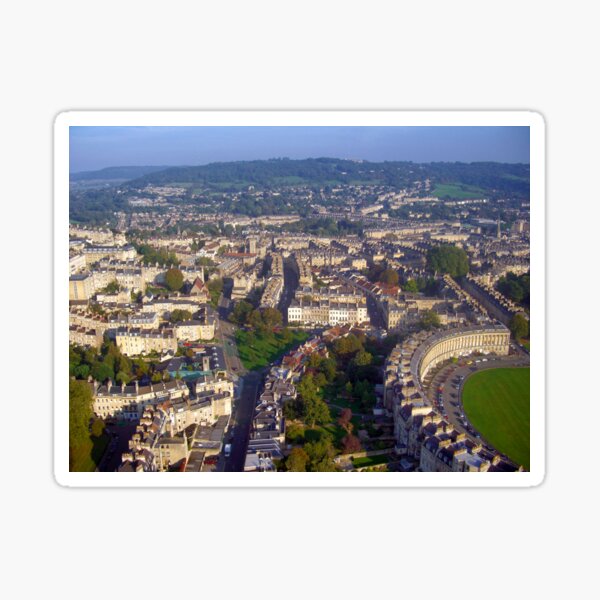 Aerial Image of Bath, Somerset, UK Sticker