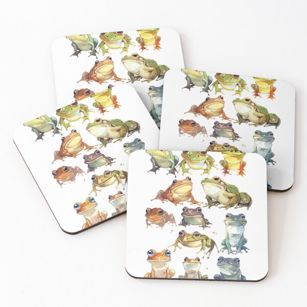 Item preview, Set frogs v2 designed and sold by Stickio.