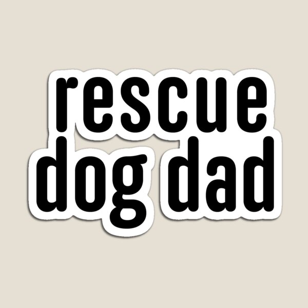 Item preview, Papá perro de rescate en negro designed and sold by Hanreb.