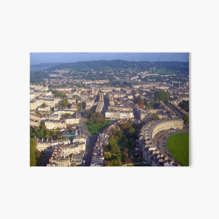 Aerial Image of Bath, Somerset, UK Art Board Print