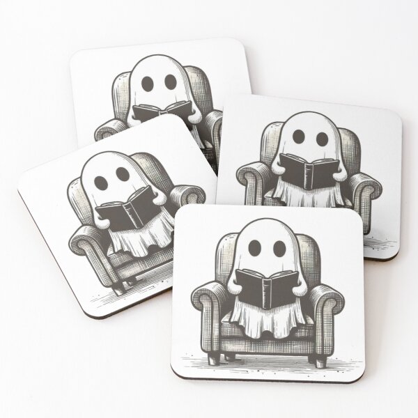 Item preview, Ghost with Book II designed and sold by EmberlyDawn.