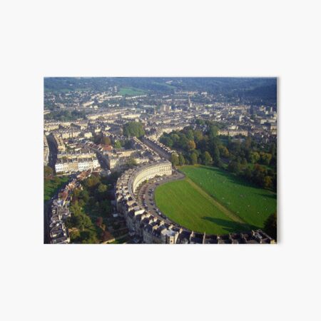 Royal Crescent - Aerial Image of Bath, Somerset, UK Art Board Print