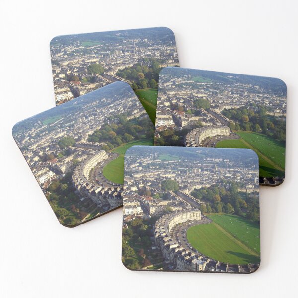Item preview, Royal Crescent - Aerial Image of Bath, Somerset, UK  designed and sold by FOLK ART FUSION by heidiannemorris.