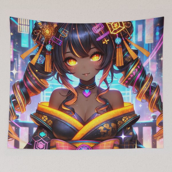 Item preview, Orange Twin Tails designed and sold by The Journey Ain't Mid.