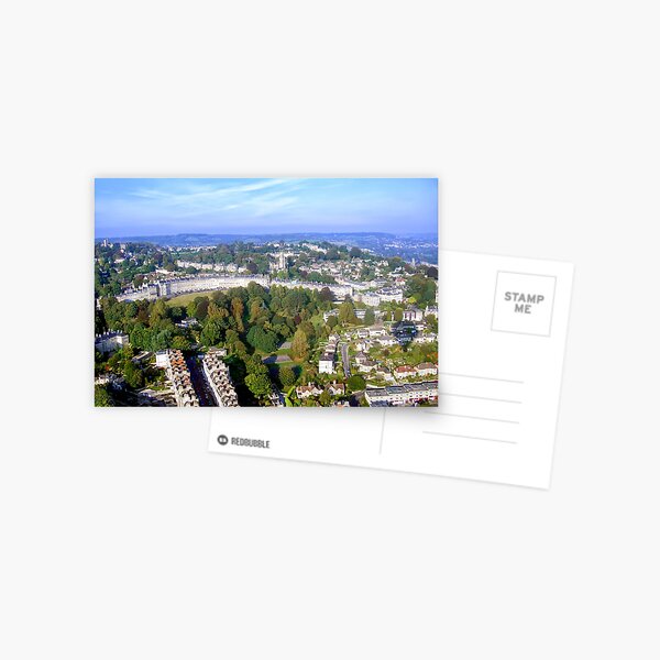Lansdown Crescent - Aerial Image of Bath, Somerset, UK Postcard