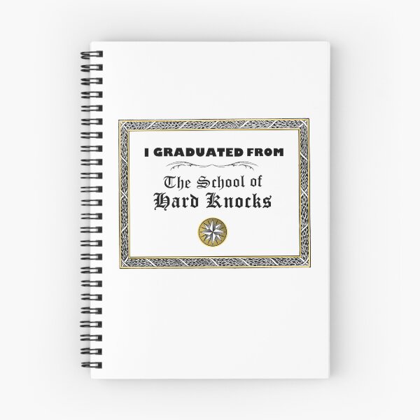 Item preview, I Graduated from the School of Hard Knocks - Black Text in Certificate Frame  designed and sold by MountMercantile.