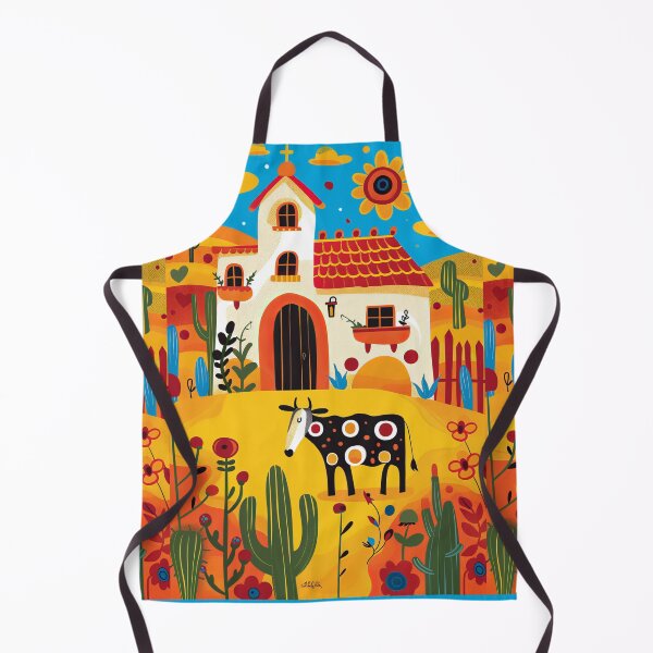 Item preview, House in Village and Cow,Positive vibe and colours designed and sold by Piotrek0001.
