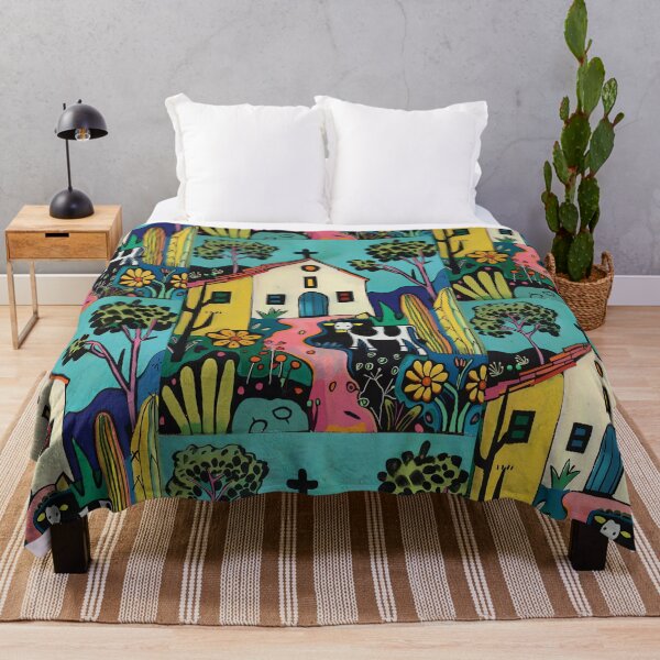 Item preview, House in Village and Cow,Positive vibe and colours designed and sold by Piotrek0001.