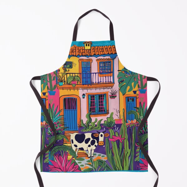 Item preview, House in Village and Cow,Positive vibe and colours designed and sold by Piotrek0001.