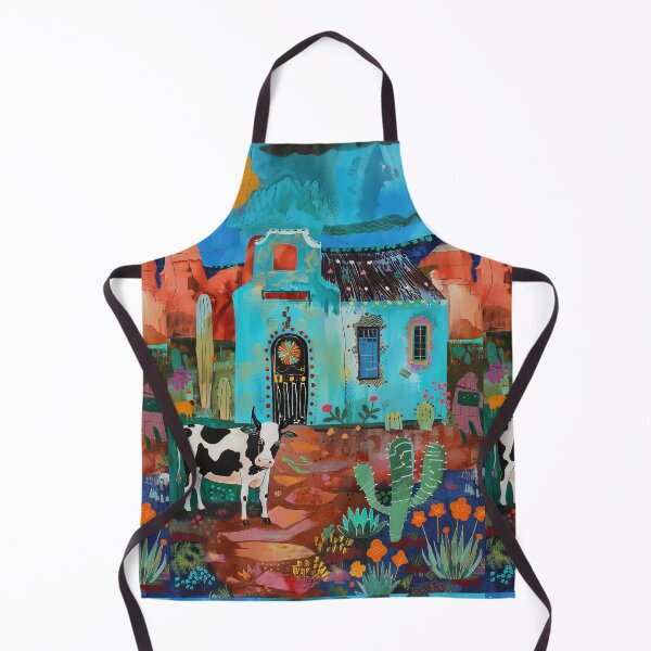 Item preview, House in Village and Cow,Positive vibe and colours designed and sold by Piotrek0001.