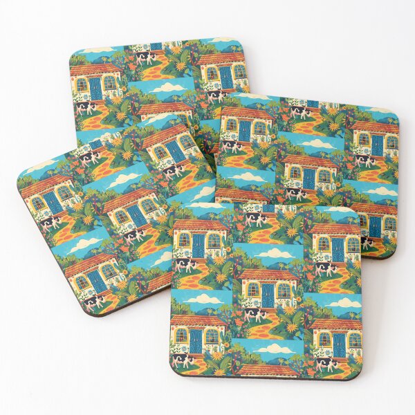 Item preview, House in Village and Cow,Positive vibe and colours designed and sold by Piotrek0001.