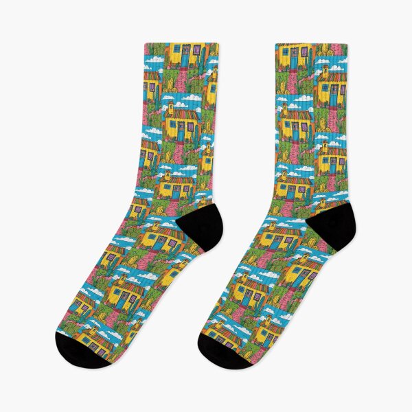 Item preview, House in Village and Cow,Positive vibe and colours designed and sold by Piotrek0001.