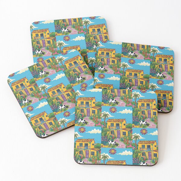 Item preview, House in Village and Cow,Positive vibe and colours designed and sold by Piotrek0001.