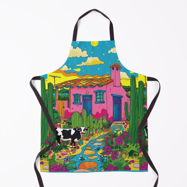 Item preview, House in Village and Cow,Positive vibe and colours designed and sold by Piotrek0001.