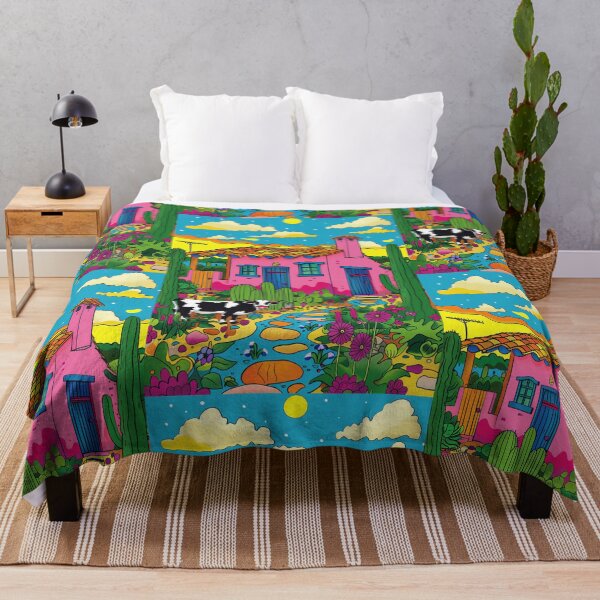 Item preview, House in Village and Cow,Positive vibe and colours designed and sold by Piotrek0001.