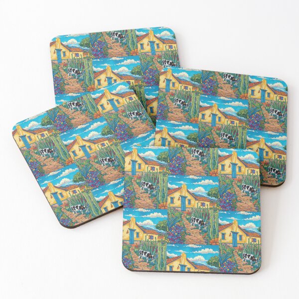 Item preview, House in Village and Cow,Positive vibe and colours designed and sold by Piotrek0001.