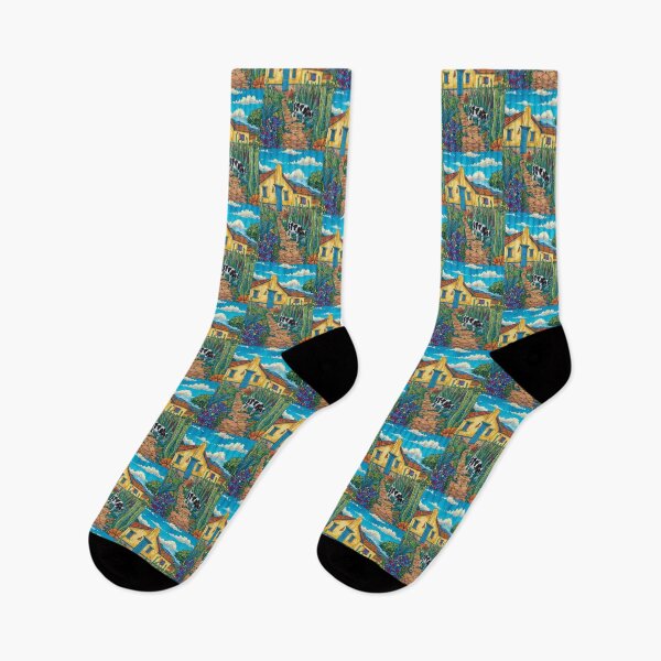 Item preview, House in Village and Cow,Positive vibe and colours designed and sold by Piotrek0001.