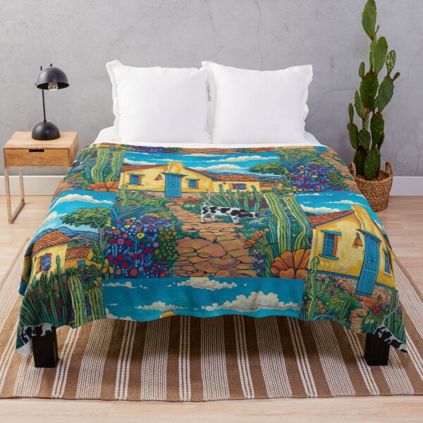 Item preview, House in Village and Cow,Positive vibe and colours designed and sold by Piotrek0001.