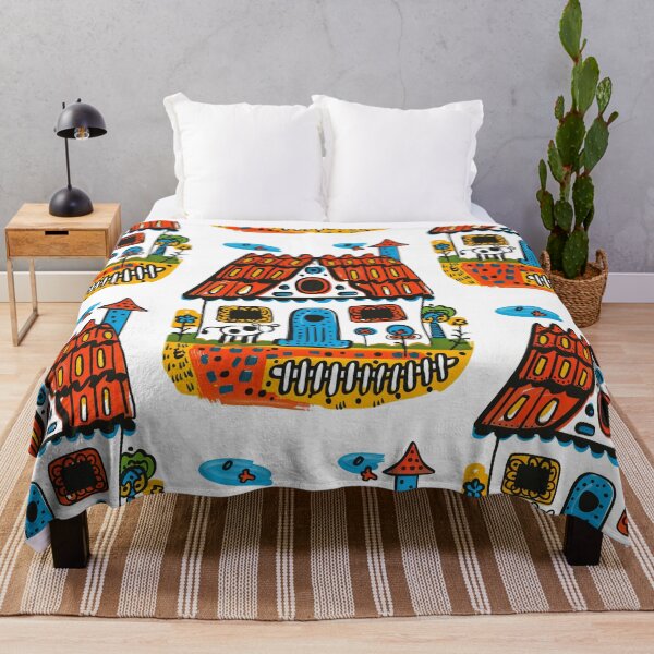Item preview, House in Village and Cow,Positive vibe and colours designed and sold by Piotrek0001.