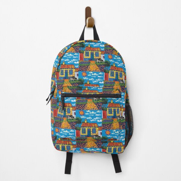 Item preview, House in Village and Cow,Positive vibe and colours designed and sold by Piotrek0001.