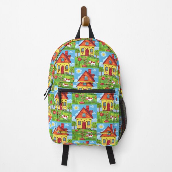 Item preview, House in Village and Cow,Positive vibe and colours designed and sold by Piotrek0001.