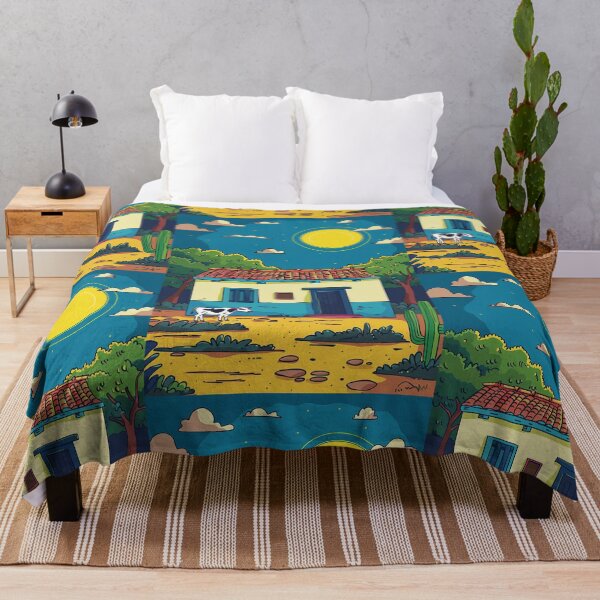 Item preview, House in Village and Cow,Positive vibe and colours designed and sold by Piotrek0001.